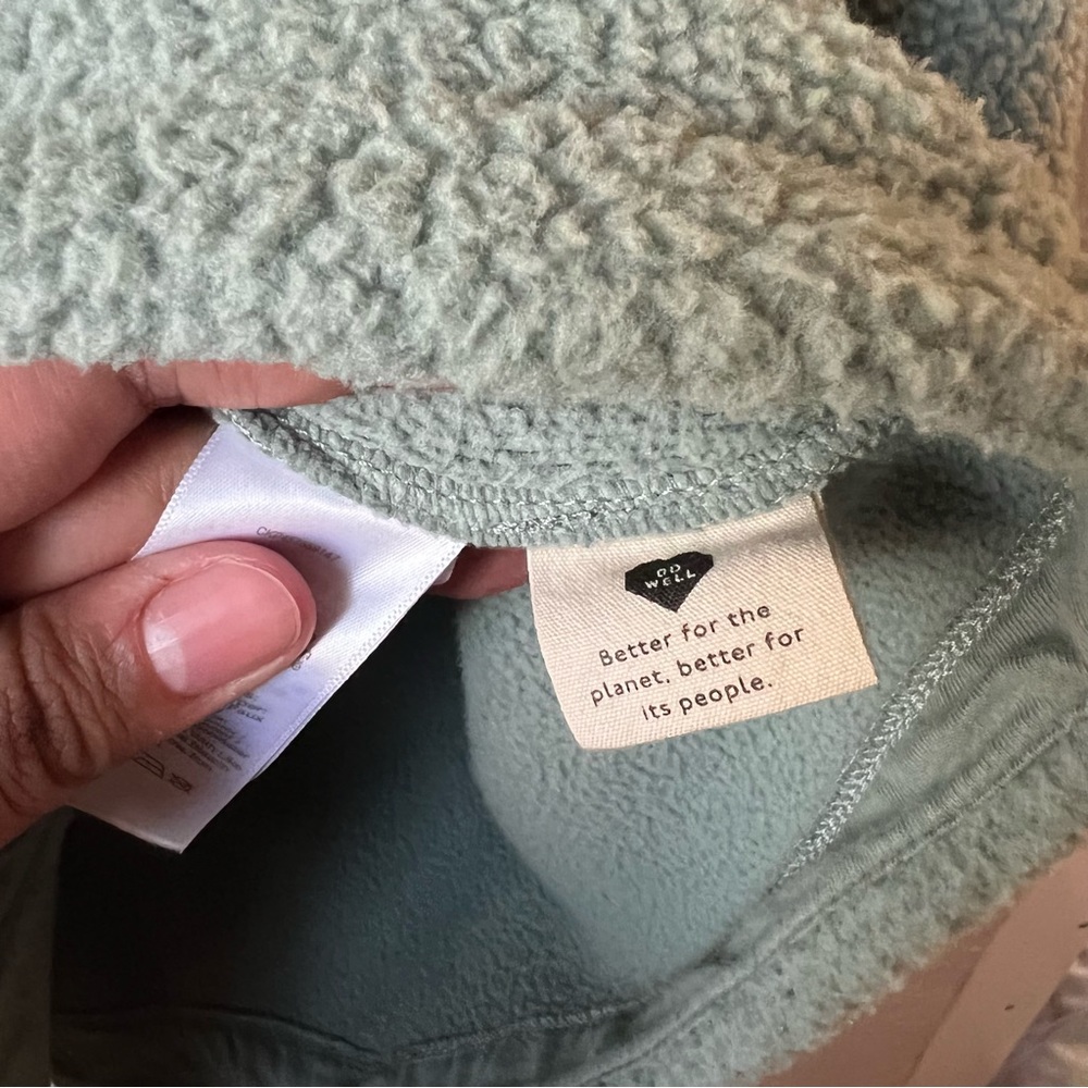 Madewell (RE)sourced Fleece Crop Cardigan - Picture 13 of 14
